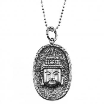 necklace made of 925 sterling silver with buddha pendant