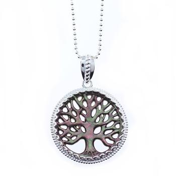 silver necklace with TREE OF LIFE pendant