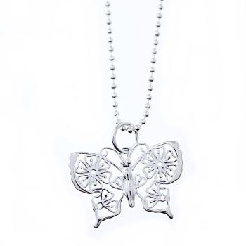 butterfly silver necklace - Kopie