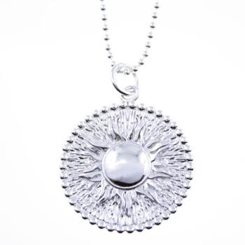 silver collier with SUN pendant