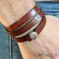 Preview: leather bracelet for him an her by thebead design