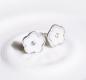 Preview: mother of pearl earstud, 925 Sterling Silver   9 mm