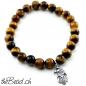 Preview: adler und silberadler mit Tigerauge Armband mit Buddha Perle the Bead