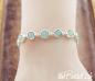 Preview: women silver aqua agate bracelet
