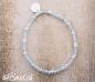 Preview: aquamarine and silber beads bracelet