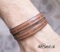 Preview: gravur armband braun be yourself mit positiven affirmationen