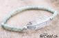 Preview: amazonite 925 Sterling silver feather bracelet with crystal pearls