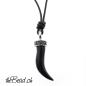 Preview: onyx necklace with adjustable pendant
