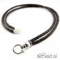 Preview: leather necklace 925 sterling silber