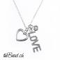 Preview: 925 sterling silver love pendant