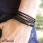 Preview: Veganes Armband in Schwarz