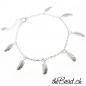 Preview: 925 sterling silber federarmband mit grosser feder