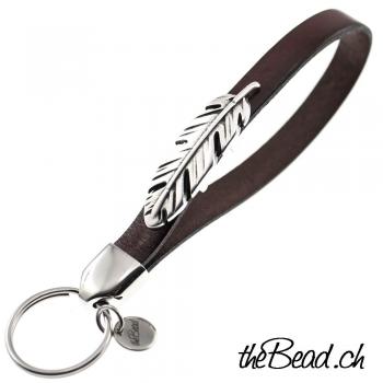 keychain with engraving FEATHER