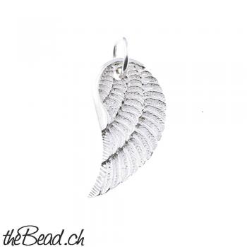 men jewelry wing pendant made of 925 sterling
