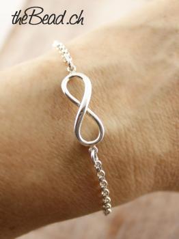 925 sterling silver infinity bracelet