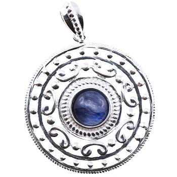 925 sterling silver pendant with kyanite