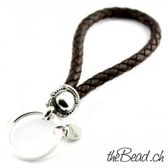 keychain Princess, 925 silver and leather