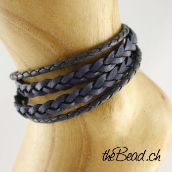 OCEAN anklet made of leather