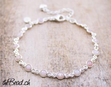 Silver bracelet with " Rosa Andenopal "