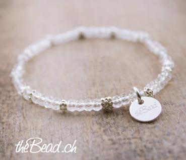 crystal and silber beads bracelet