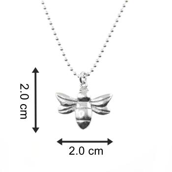 Collier aus 925 Silber mit Bienen Anhänger