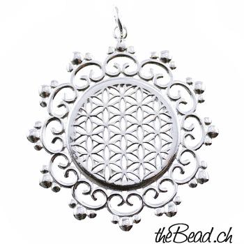 FLOWER OF LIFE  pendant made of 925 sterling silver