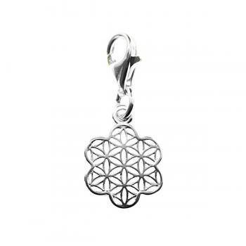 kleiner Charm BLUME des LEBENS 925 Sterling Silber