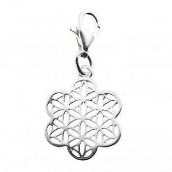 Flower of Live Charm 925 Sterling Silver