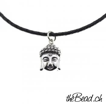 buddha men leather necklace