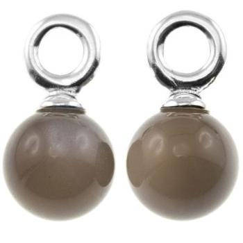925 silver earring with chocolate moonstone