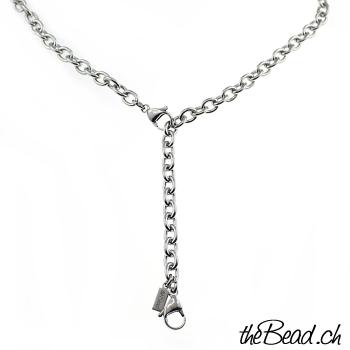 Stainless steel necklace up to 90 cm