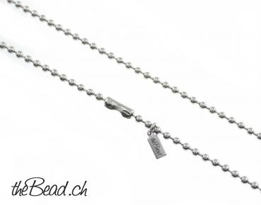 stainless steel necklace 3 mm, 70 cm long