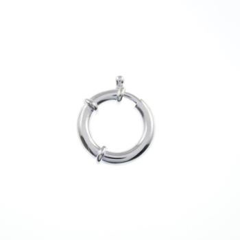 Schmuck Verschluss FEDERRING mit Stoppern, 14 mm