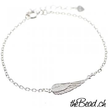 925 sterling silver wing bracelet