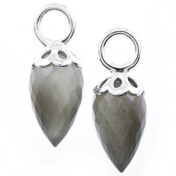 925 silver grey moonstone pendants