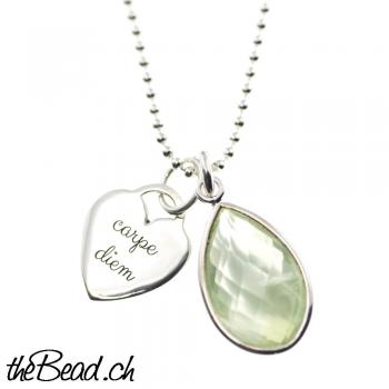 Charm HEART with personal engraving