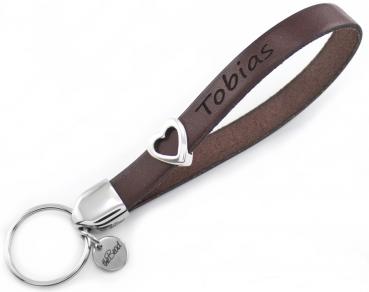 keychain with engraving HEART