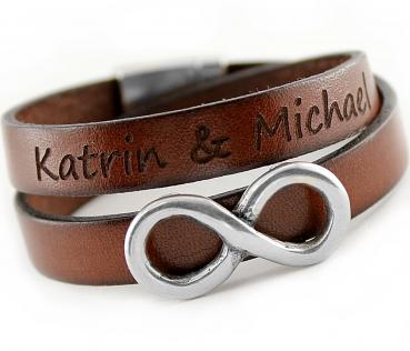 Leather Bracelet with engraving