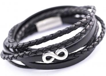 Armband INFINITY PASSION Mag., Verschluss & Leder Gravur möglich