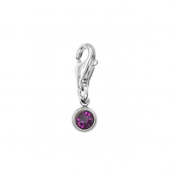 Minni STRASS Charm, amethystfarben