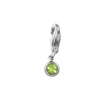 Minni STRASS Charm, peridotfarben