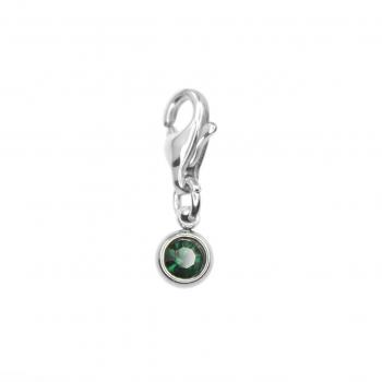 Minni STRASS Charm, smaragdfarben