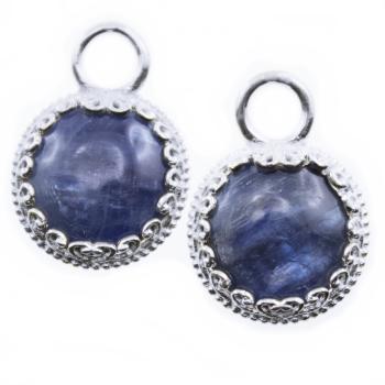 round kyanit pendants for earrings