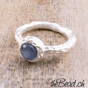 Mondsteinschmuck Fingnerring aus Silber