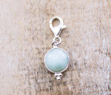 Charm LARIMAR, 925 Sterling Silber