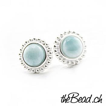 925 sterling silver with larimar