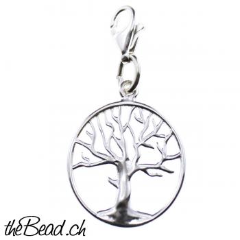 tree of life charm made of 925 sterling silver