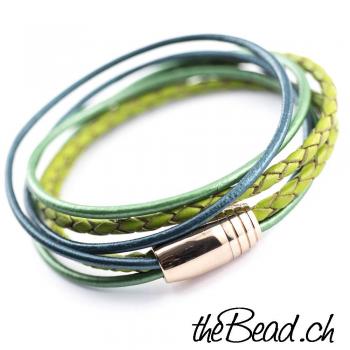 leather bracelet with magnetic clasp
