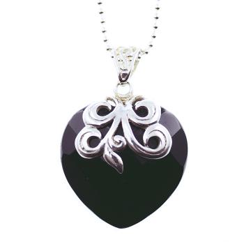 onyxe 925 sterling silver pendant necklace