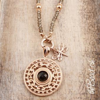 smoky quarz necklace with pendants